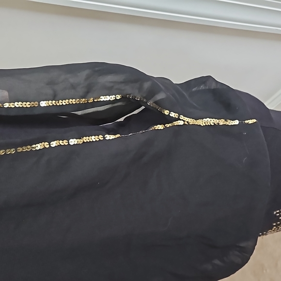 nwt women's med Romeo & juliet couture black/gold sequins dress - Picture 3 of 6